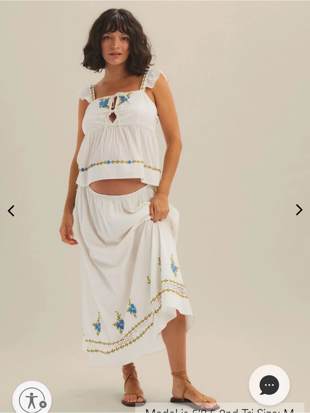 Ciao x hatch skirt and top set